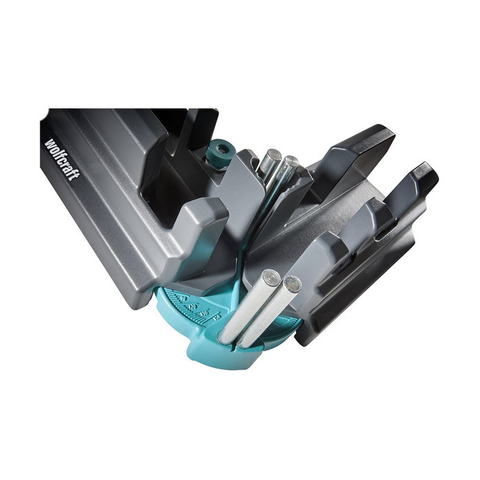Wolfcraft Caja de Ingletes y Soporte de Ajuste 85-180° 100 mm