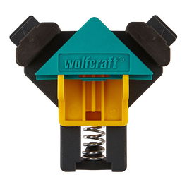 Wolfcraft Sargento para esquinas 3051000 para fijar tablas en ángulo de 90°, hasta 22 mm, fijación monomanual