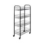 Metaltex Carrito multiuso Pisa aniversario con 4 cestos, negro