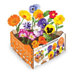 Batlle Caja de Flores Comestibles para Cultivar 3 Variedades, Contenido Completo para Decorar Platos con Toque Original y Sofisticado