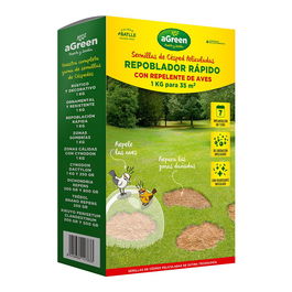 Agreen Césped Repoblador Rápido con Repelente para Aves 1 kg