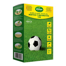 Agreen Césped Rústico y Decorativo 1 kg Semillas