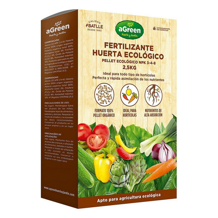 Agreen Fertilizante huerta pellet eco 2,5 kg