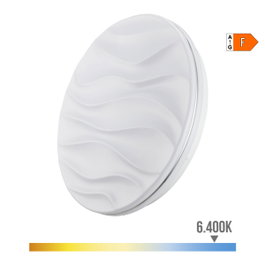 Edm Aplique super LED de superficie Desert 18 W 6500 K 1820 lm ø33 x 6,8 cm