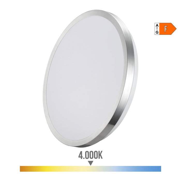 Edm Aplique Super LED de Superficie con Marco Cromado 12 W 4000 K Edm Aplique Super LED de Superficie con Marco Cromado 12 W 4000 K