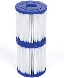Bestway 58093 - Cartucho de Filtro de Agua Tipo I para Piscinas, Compatible con Bombas de 1249 L/h, Pack de 2 Unidades