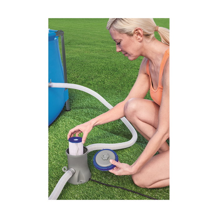 Bestway Depuradora de cartucho 1.249 l/h, ø25 x 27 cm Bestway Depuradora de cartucho 1.249 l/h, ø25 x 27 cm