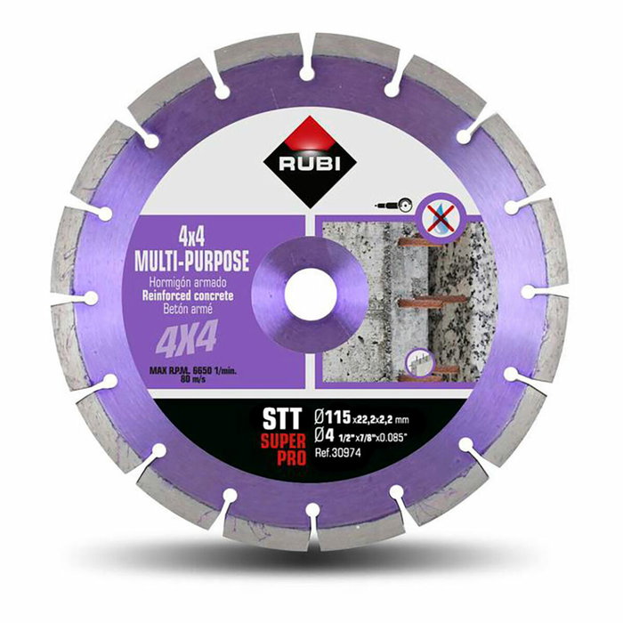 Rubi Disco diamantado STT Superpro ø115 x 2,2 x 22,2 mm