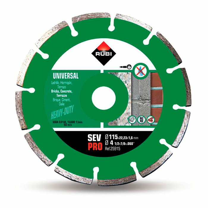 Rubi Disco diamantado Sev Pro ø115 x 1,6 x 22,2 mm