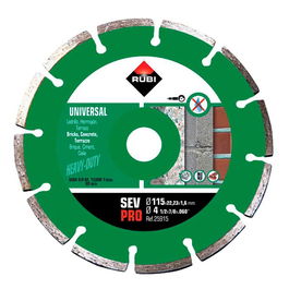 Rubi Disco Diamantado Sev Ø115x1,6x22,2 mm R25915 Corte Materiales Obra