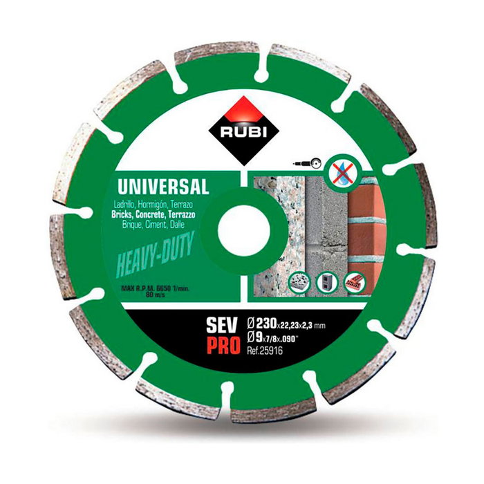 Rubi Disco Diamantado Sev Pro ø230 x 1,6 x 22,2 mm