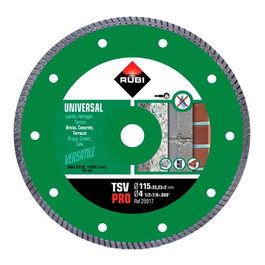 Rubi Disco Diamantado TSV Pro Ø115 x 2 x 22,2 mm para Hormigón, Ladrillo, Terrazo - R25917