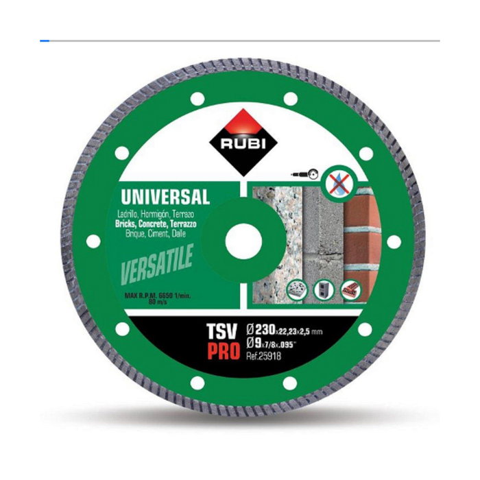 Rubi Disco diamantado tsv pro ø230 x 2 x 22,2 mm