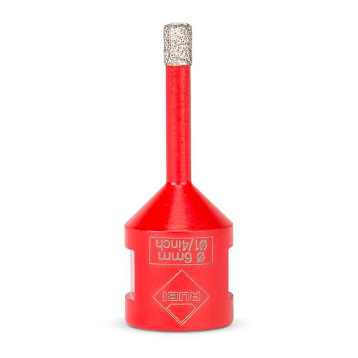 Rubi Broca R5988 para Amoladora Drygres Ø6,00 mm para Baldosa Cerámica, Gres, Porcelana, Mármol y Granito con Anclaje M14