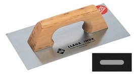 Rubi Llana de acero inoxidable 30 cm con mango de madera cerrado