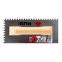 Rubi R65982 Peine de Acero para Mortero Cola 28cm Mango Madera Cerrado Dentado 6x6mm Ideal Cerámica Pequeña