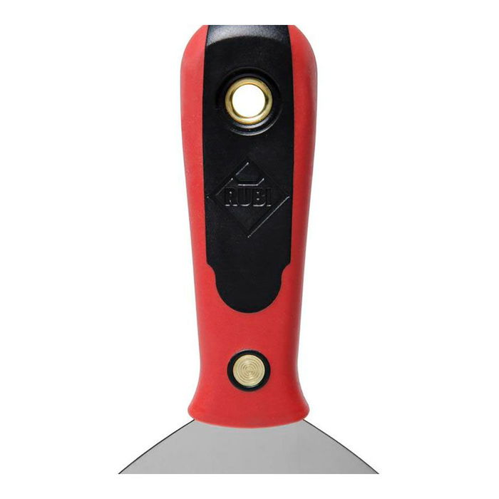 Rubi Espátula Inox R73913 para Pintor, Yesero y Albañil, 150 mm, Acero Inoxidable y Mango Bimaterial Flex
