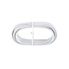 Cintacor Cable plastificado portavisillo blanco 0,4 cm x 3 m