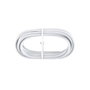 Cintacor Cable plastificado portavisillo blanco 0,4 cm x 3 m