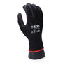 Edm Guante T-07 Nailon/Licra Palma Nitrilo para Metalurgia, Automoción, Mecánicos, Logística, Talla 7 Negro/Rojo