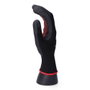 Edm Guante T-07 Nailon/Licra Palma Nitrilo para Metalurgia, Automoción, Mecánicos, Logística, Talla 7 Negro/Rojo