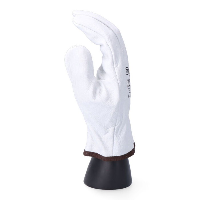 Edm Guante de cuero flor conductor natural talla 9 Edm Guante de cuero flor conductor natural talla 9