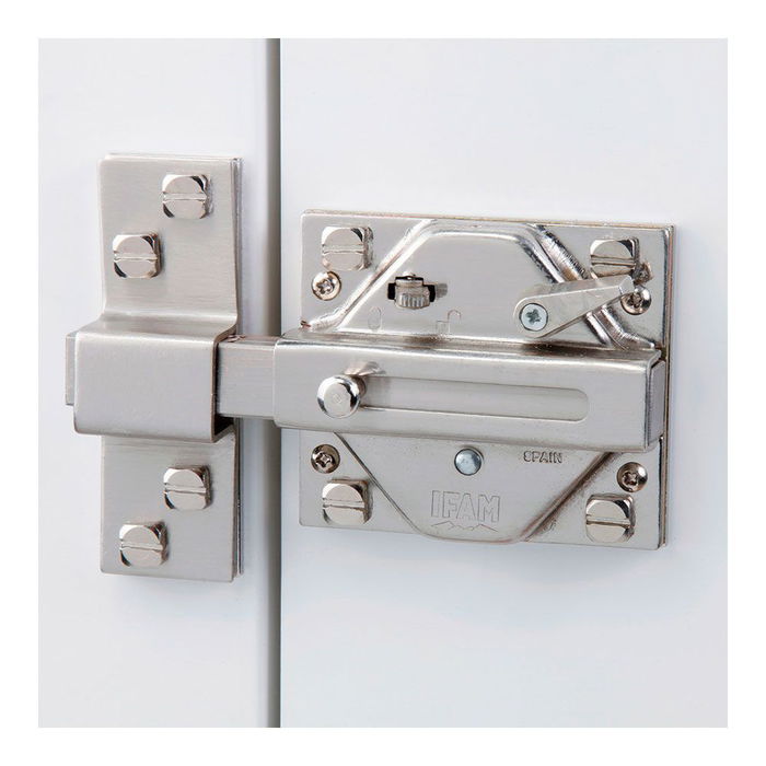 Ifam Cerrojo CS88SC M50 Cromo Satinado Cilindro 50mm con 5 Llaves de Seguridad