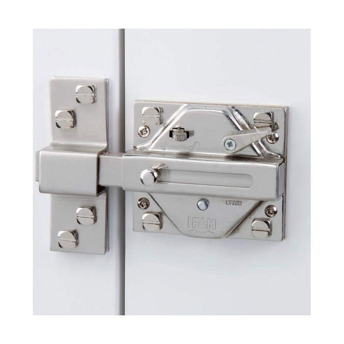 Ifam Cerrojo CS88SC M50 Cromo Satinado con Cilindro de 50 mm