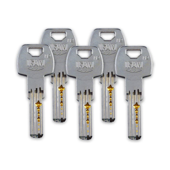 Ifam Cerrojo CS88SC M50 Cromo Satinado con Cilindro de 50 mm