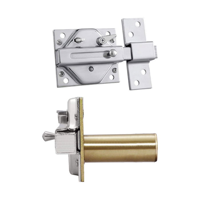 Ifam Cerrojo CS88SC M50 Cromo Satinado con Cilindro de 50 mm