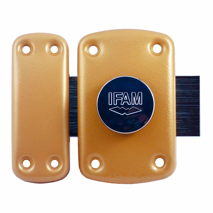 Ifam Cerrojo B5/50 acabado latonado con 3 llaves