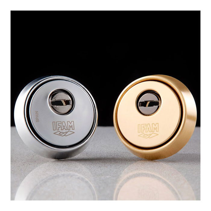 IFAM Escudo ES610CM Acabado Cromo Ø64mm Antitaladro Antimordaza Antiextracción