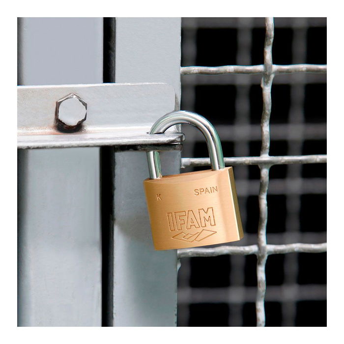 Ifam Candado K50 Latón 50mm Arco Normal con 2 Llaves Ifam Candado K50 Latón 50mm Arco Normal con 2 Llaves