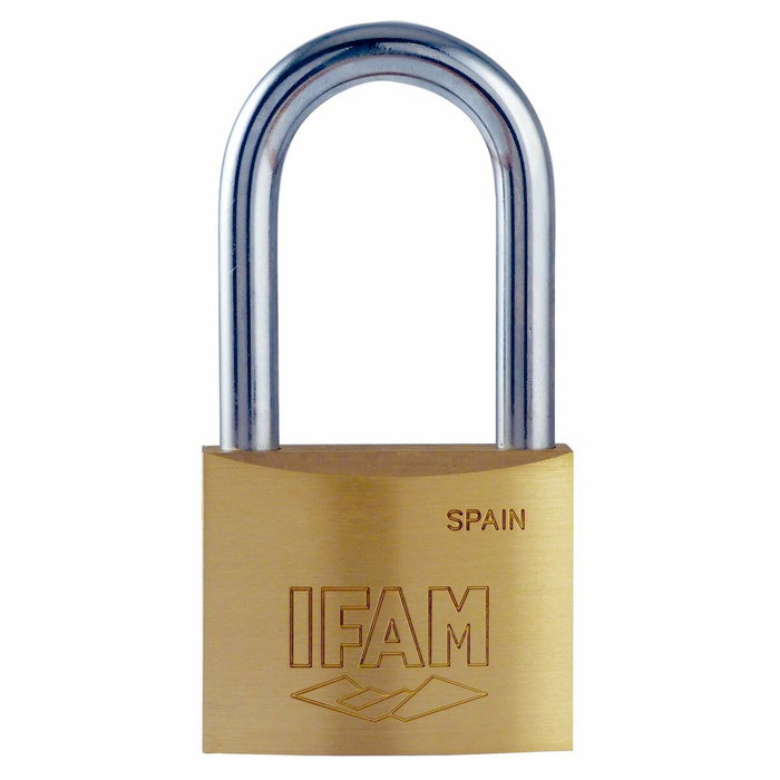 Ifam Candado K50al de latón de 50 mm con arco largo Ifam Candado K50al de latón de 50 mm con arco largo