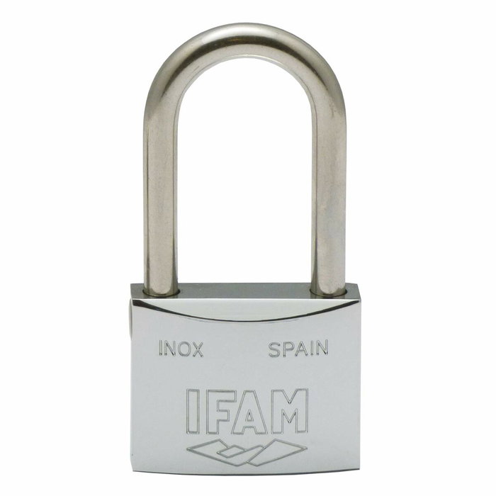 Ifam Candado Inoxidable Inox 50al de 50 mm con Arco Largo Ifam Candado Inoxidable Inox 50al de 50 mm con Arco Largo