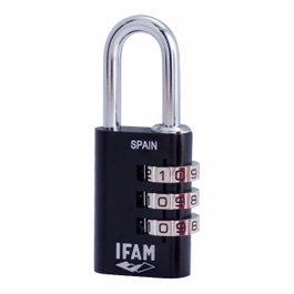 Ifam Candado de combinación Combi30 negro 30 mm