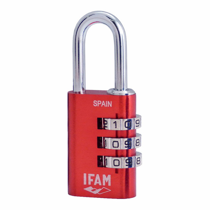 Ifam Candado de combinación Combi30 rojo 30mm Ifam Candado de combinación Combi30 rojo 30mm