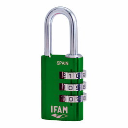 Ifam Candado de combinación Combi30 verde 30mm