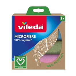 Vileda Bayeta microfibra 100% reciclada 3 uds