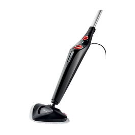Vileda Steam Plus - Limpiador a Vapor Portátil, 1550 W, 0.4 L, 25 g/min Vapor Continuo, Negro, con Cepillo Triangular