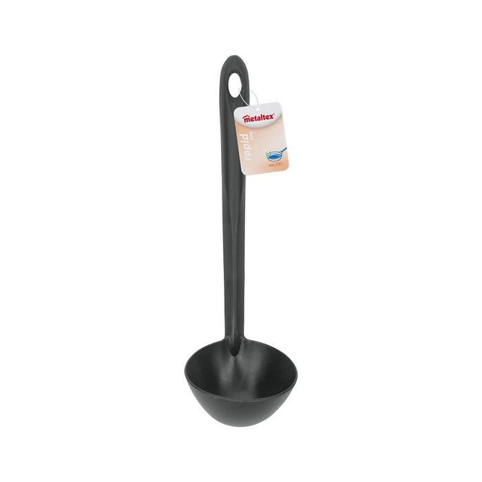 Metaltex Cazo para Sopa Rapid Negro Anti-rayaduras