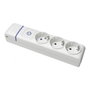 Solera 8003pil - Base Múltiple 3 Tomas T/TL con Interruptor Luminoso, 16A 250V~, Máx. 3680W, Resistente 850°C, Blanco