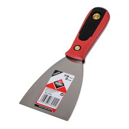 Rubi R73911 Espátula Inox 75 mm para Pintor, Yesero y Albañil, Acero Inoxidable y Mango Bimaterial Flex