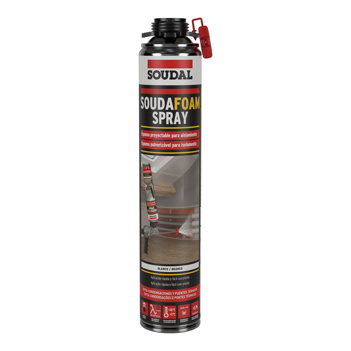 Soudal Espuma Proyectable Poliuretano Autoexpandible Monocomponente Pistola 700 ml Soudal Espuma Proyectable Poliuretano Autoexpandible Monocomponente Pistola 700 ml
