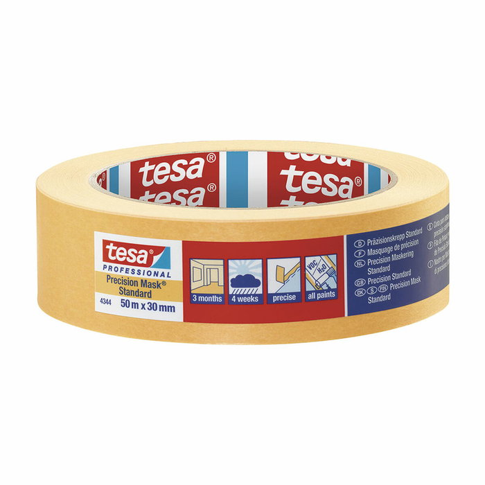 Tesa Precision Mask Standard 30 mm x 50 m, Amarillo Tesa Precision Mask Standard 30 mm x 50 m, Amarillo