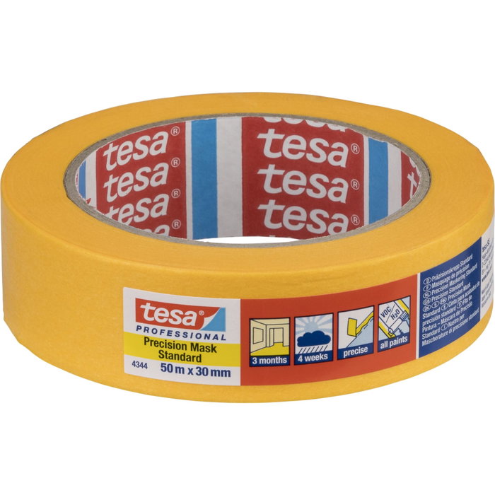 Tesa Precision Mask Standard 30 mm x 50 m, Amarillo Tesa Precision Mask Standard 30 mm x 50 m, Amarillo