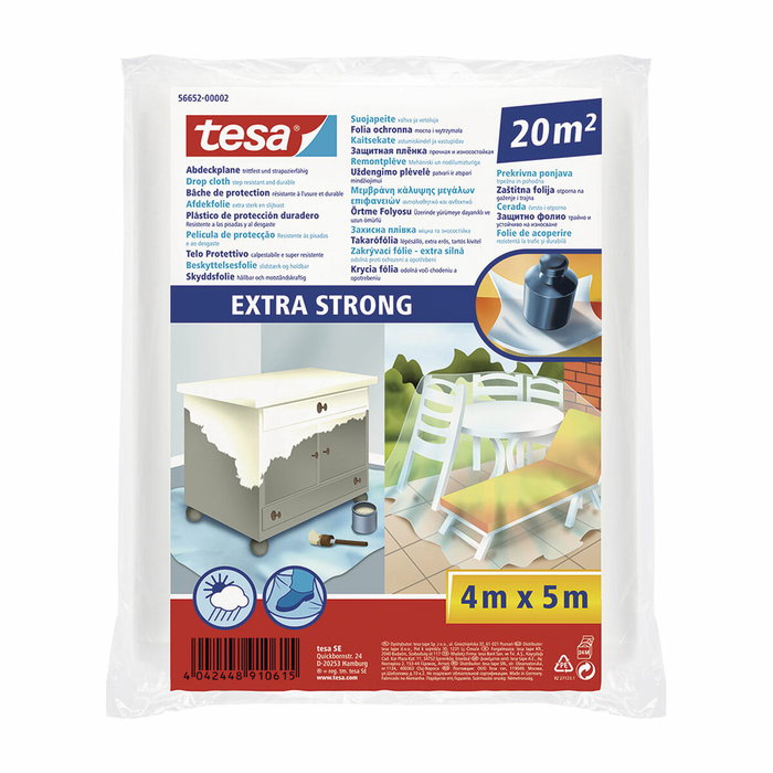 Tesa Plástico Protector Extrafuerte 20 m² Tesa Plástico Protector Extrafuerte 20 m²