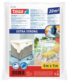 Tesa Plástico Protector Extra Fuerte 56652-00002-01 20 m² Uso Interior/Exterior Impermeable Duradero Profesional