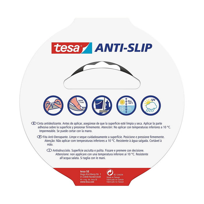 Tesa Cinta antideslizante negra 15 m x 25 mm Tesa Cinta antideslizante negra 15 m x 25 mm