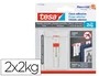 Tesa Clavo Adhesivo Ajustable para Paredes Pintadas y Yeso, 2 kg